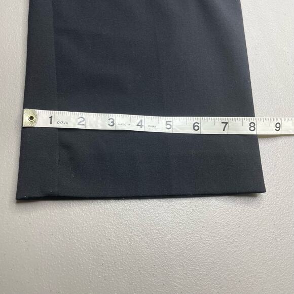 Dana Buchman Bootcut Pants Trouser High Rise Flat Front Flared Leg Black 12 - Picture 12 of 12